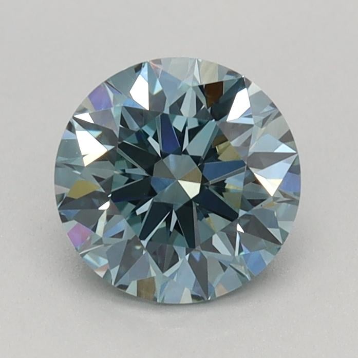 0.73 Ct. Fancy Vivid Blue Round Lab Grown Diamond