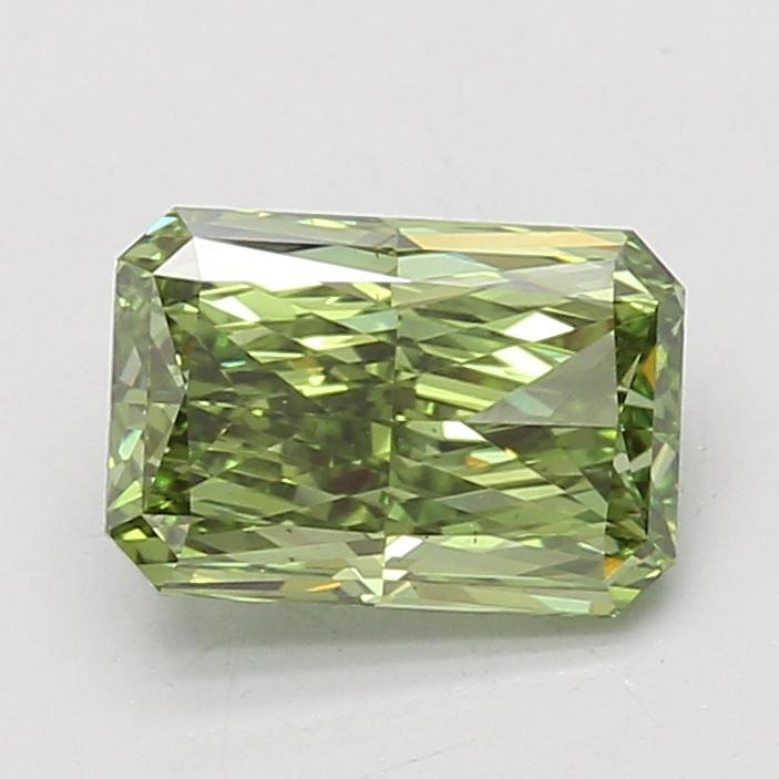 2.09 Ct. Fancy Vivid Green Radiant Lab Grown Diamond