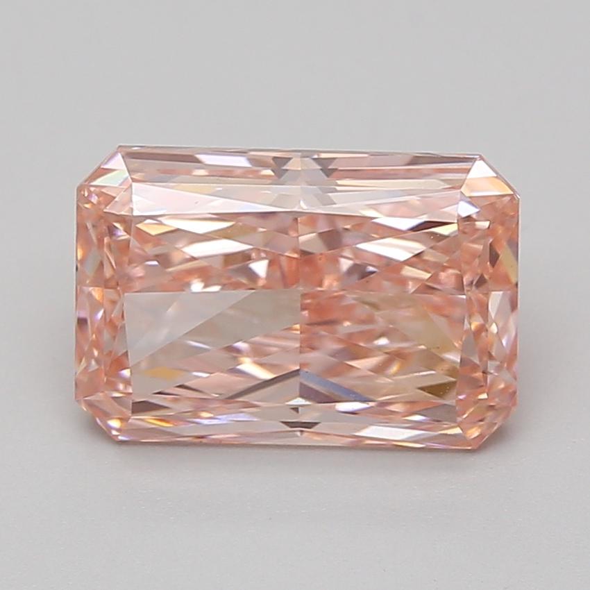 3.83 Ct. Fancy Vivid Pink Radiant Lab Grown Diamond