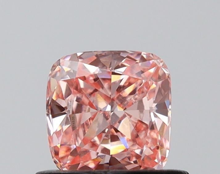 0.63 Ct. Fancy Intense Pink Cushion Lab Grown Diamond