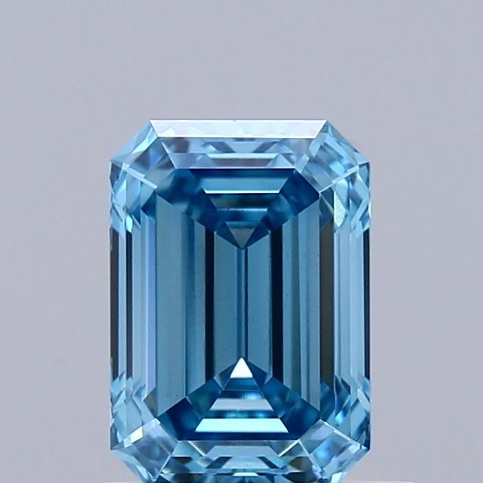 1.00 Ct. Fancy Vivid Blue Emerald Lab Grown Diamond