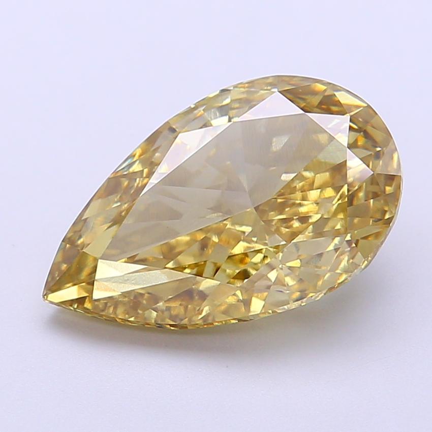 4.50 Ct. Fancy Intense Yellow Pear Lab Grown Diamond