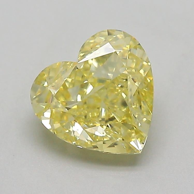 1.02 Ct. Fancy Intense  Yellow Heart Lab Grown Diamond