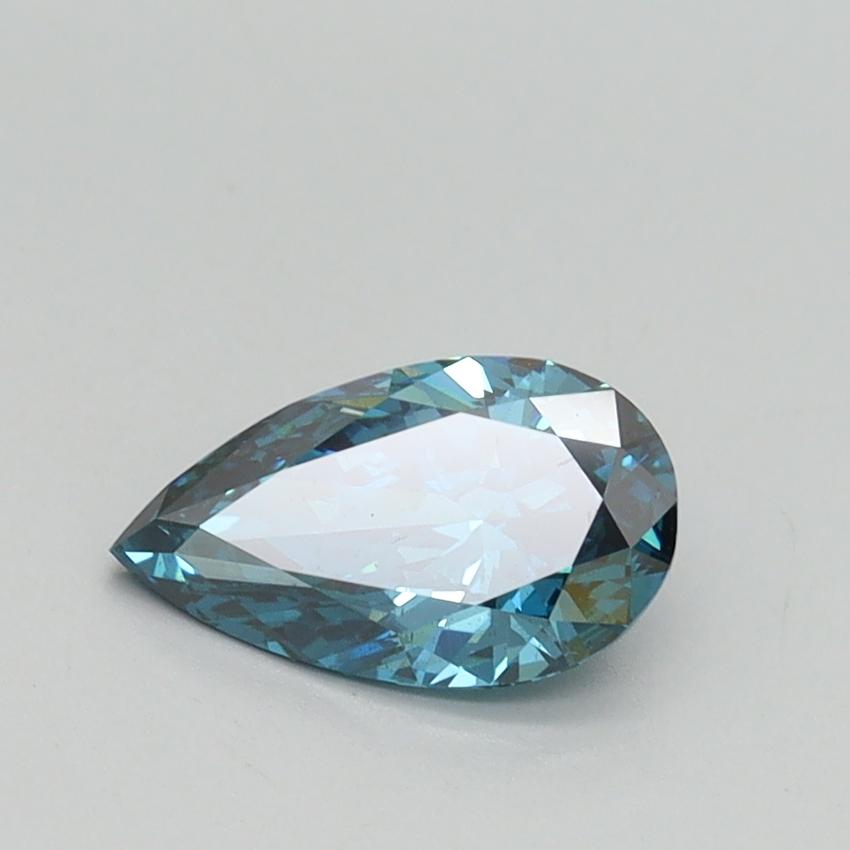 0.70 Ct. Fancy Vivid Blue Pear Lab Grown Diamond