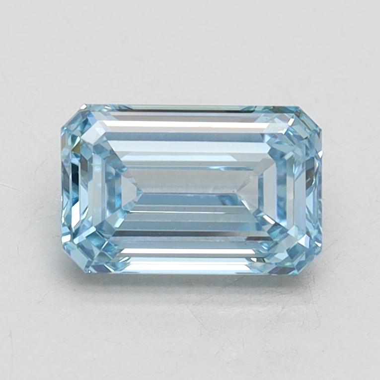 1.01 Ct. Fancy Intense Blue Emerald Lab Grown Diamond