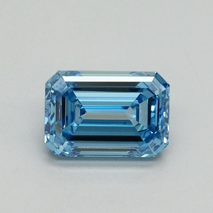 1.05 Ct. Fancy Vivid Blue Emerald Lab Grown Diamond
