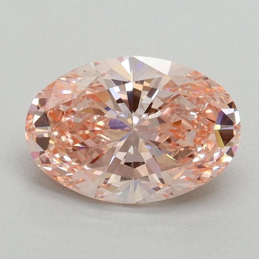 2.02 Ct. Fancy Vivid Pink Oval Lab Grown Diamond