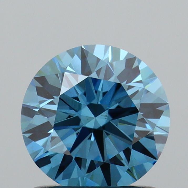 1.00 Ct. Fancy Vivid  Blue Round Lab Grown Diamond