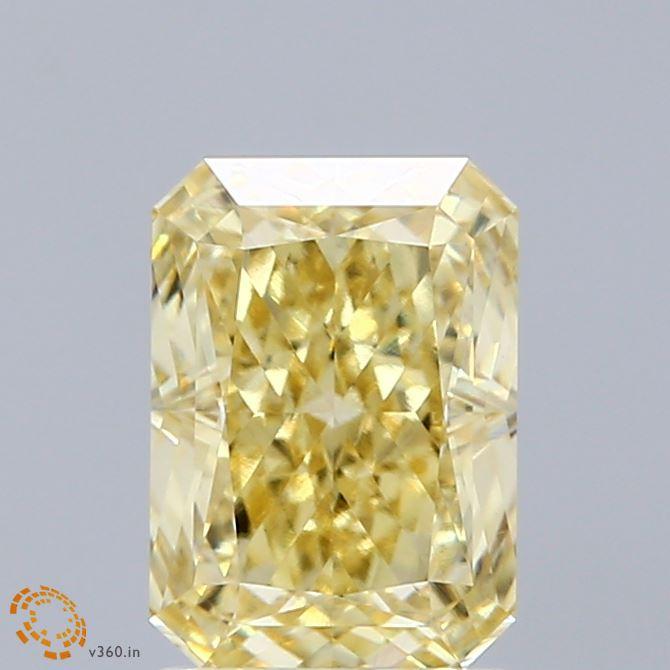 2.18 Ct. Fancy Intense Yellow Radiant Lab Grown Diamond