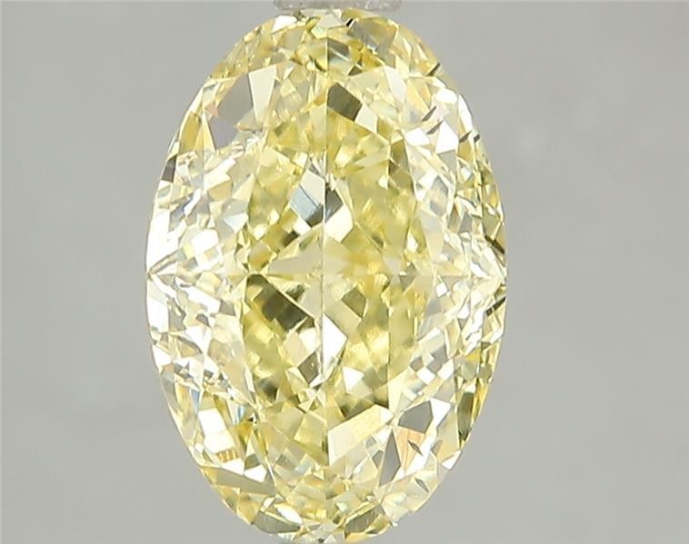 3.04 Ct. Fancy Intense Yellow Oval Lab Grown Diamond