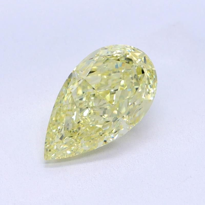 1.09 Ct. Light Yellow Pear Diamond