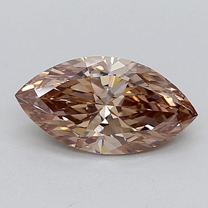 1.57 Ct. Light  Brown Marquise Lab Grown Diamond