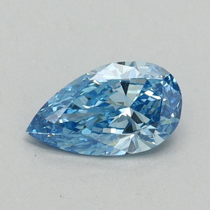 0.42 Ct. Fancy Vivid Blue Pear Lab Grown Diamond