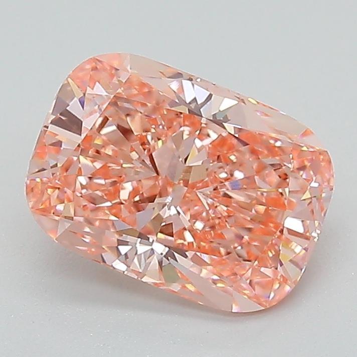 1.58 Ct. Fancy Vivid Pink Cushion Lab Grown Diamond