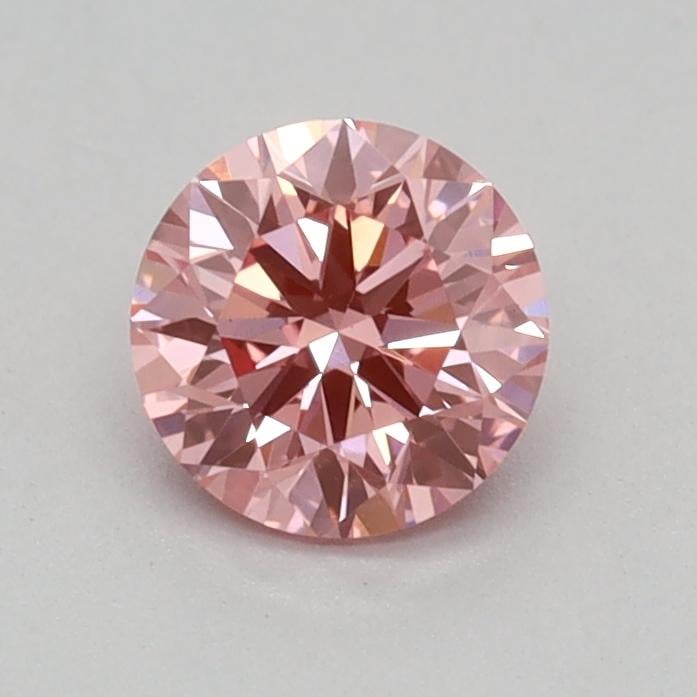 0.36 Ct. Fancy Vivid Pink Round Lab Grown Diamond