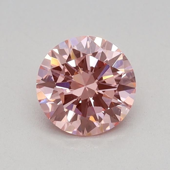 0.40 Ct. Fancy Vivid Pink Round Lab Grown Diamond