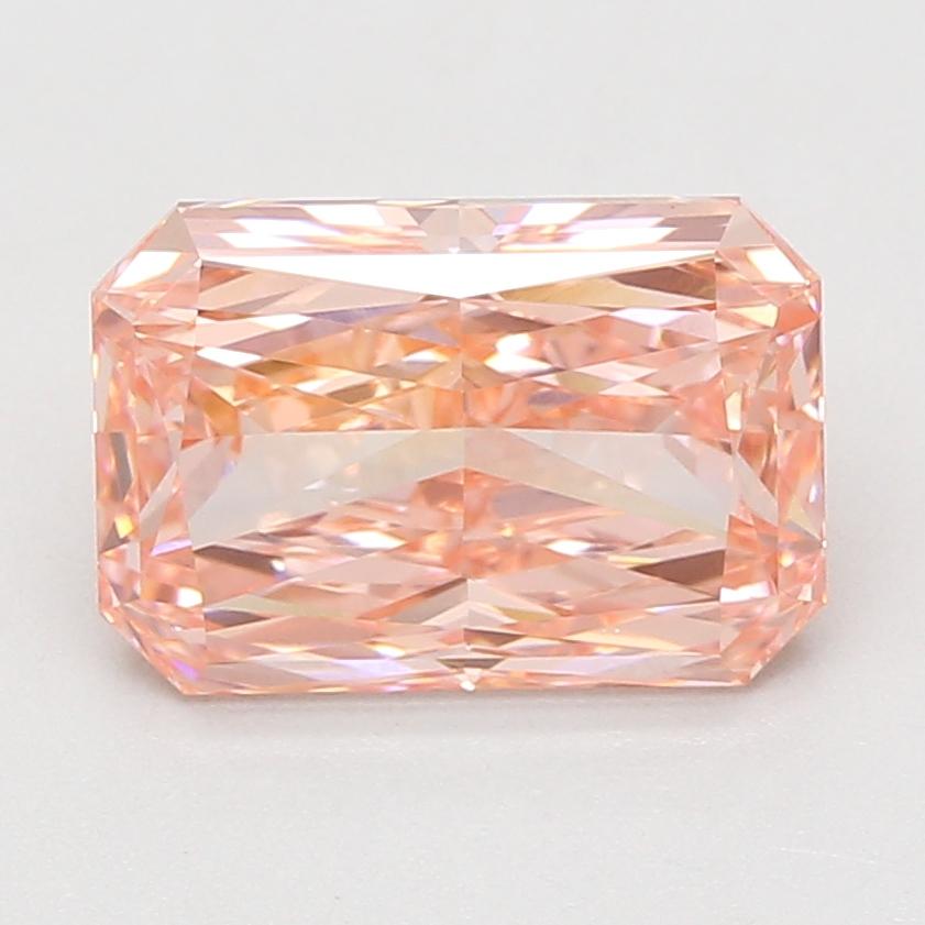 4.09 Ct. Fancy Vivid Pink Radiant Lab Grown Diamond