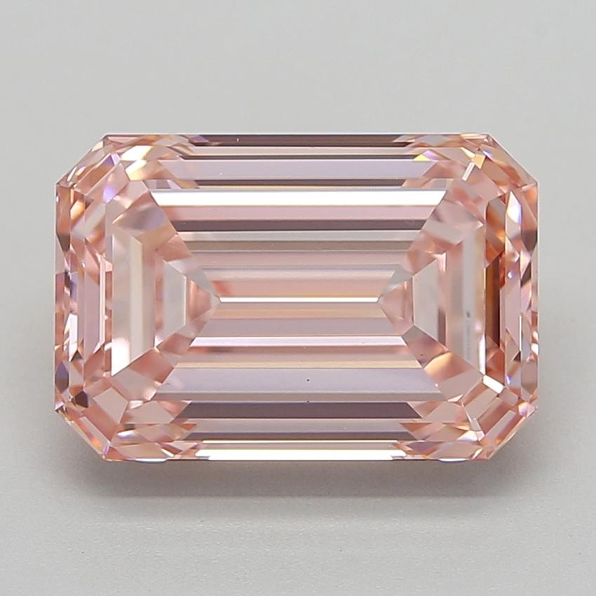 5.51 Ct. Fancy Intense  Pink Emerald Lab Grown Diamond