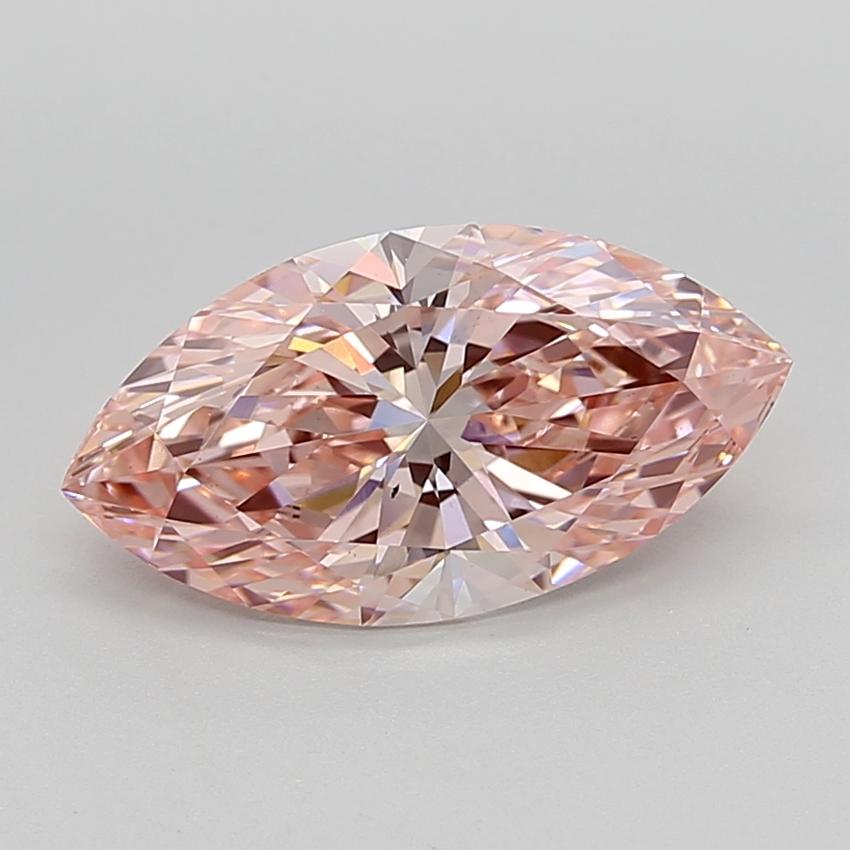3.06 Ct. Fancy Vivid  Pink Marquise Lab Grown Diamond