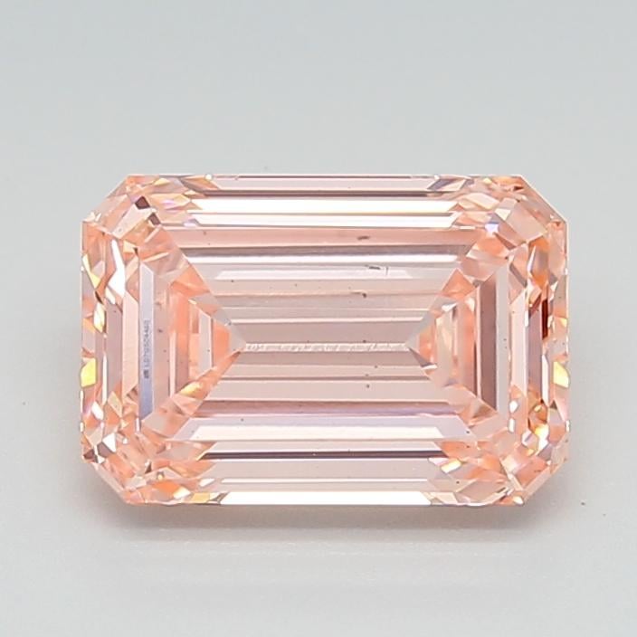 3.09 Ct. Fancy Vivid  Pink Emerald Lab Grown Diamond