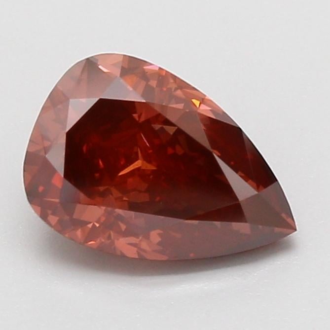 2.07 Ct. Fancy Vivid Brownish Pink Pear Lab Grown Diamond