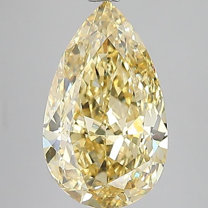5.03 Ct. Fancy Intense Yellow Pear Lab Grown Diamond