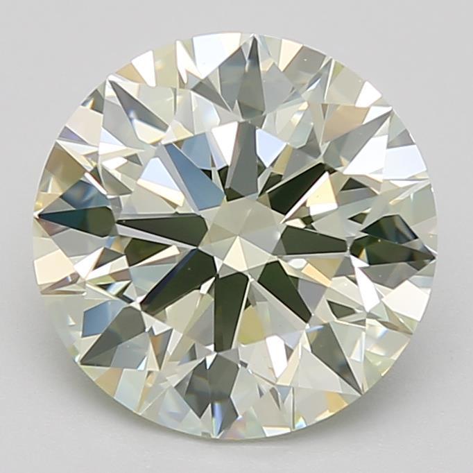 2.66 Ct. Fancy Vivid Green Round Lab Grown Diamond