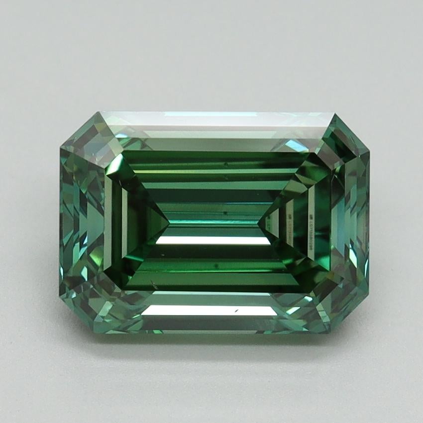 3.00 Ct. Fancy Vivid Pacific Green Emerald Lab Grown Diamond