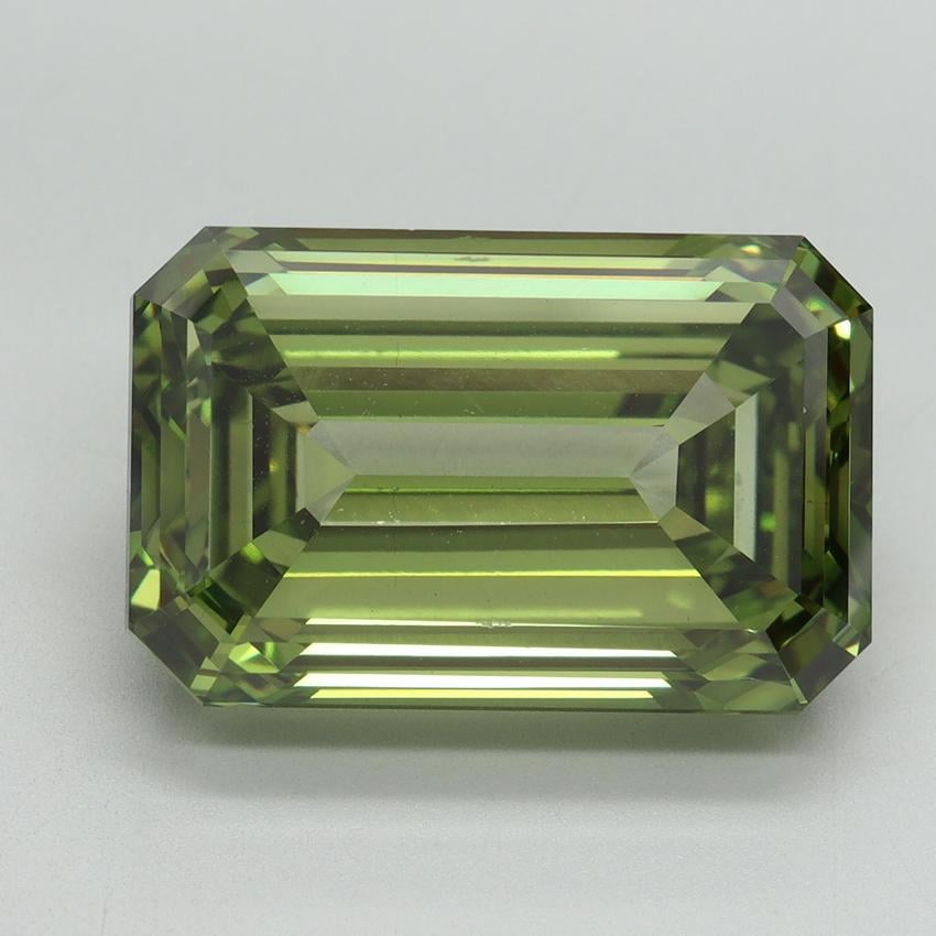 11.02 Ct. Fancy Vivid Green Emerald Lab Grown Diamond