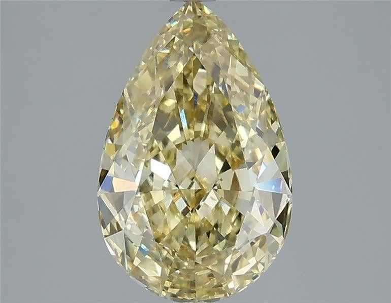 3.02 Ct. Fancy Intense Yellow Pear Lab Grown Diamond