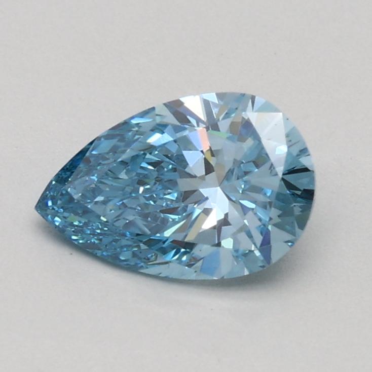 0.52 Ct. Fancy Vivid Blue Pear Lab Grown Diamond
