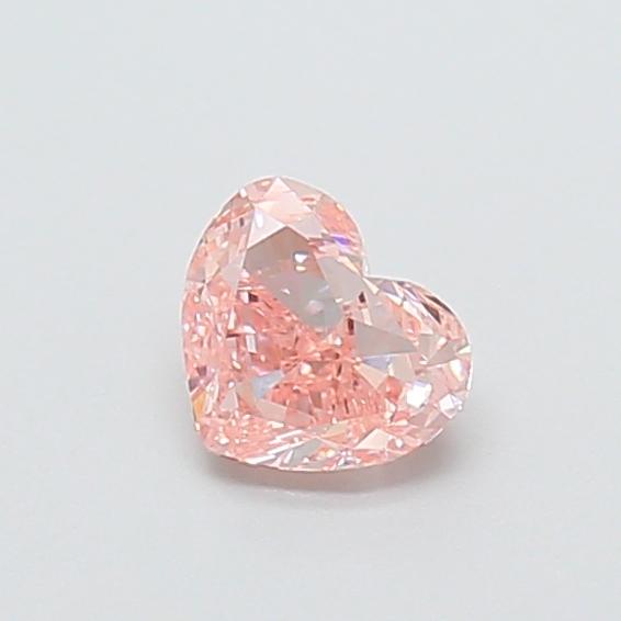 0.59 Ct. Fancy Vivid  Pink Heart Lab Grown Diamond