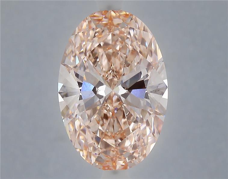 5.29 Ct. Fancy Intense Pink Oval Lab Grown Diamond