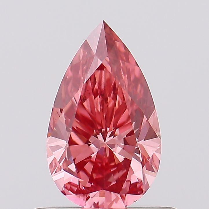 0.57 Ct. Fancy Vivid Pink Pear Lab Grown Diamond