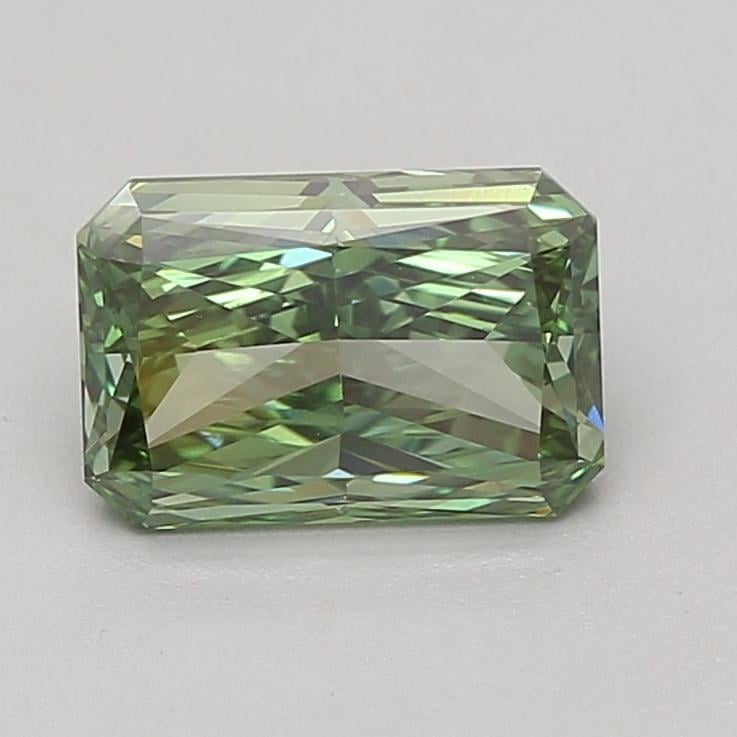 2.06 Ct. Fancy Vivid Green Radiant Lab Grown Diamond