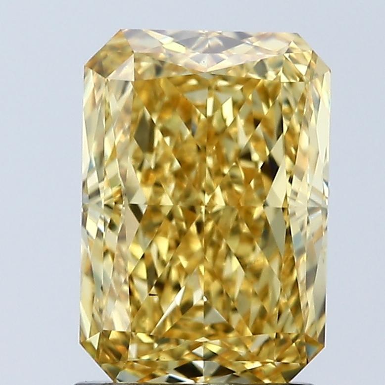 2.05 Ct. Fancy Vivid Yellow Radiant Lab Grown Diamond
