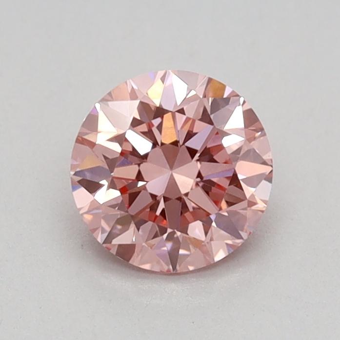 0.48 Ct. Fancy Vivid Pink Round Lab Grown Diamond