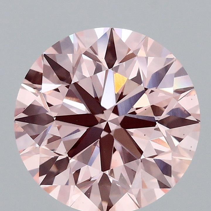 2.55 Ct. Fancy Intense Pink Round Lab Grown Diamond