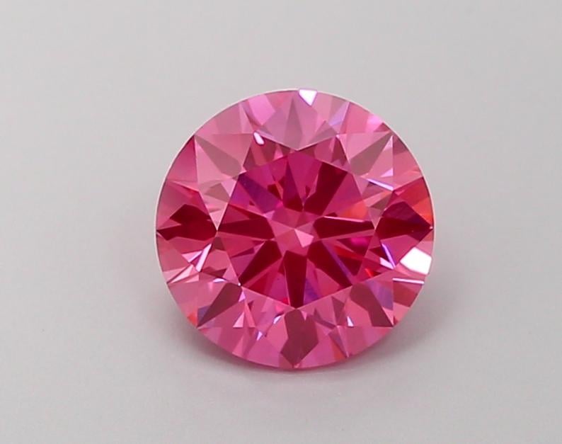 1.8 Ct. Fancy Vivid Pink Round Lab Grown Diamond