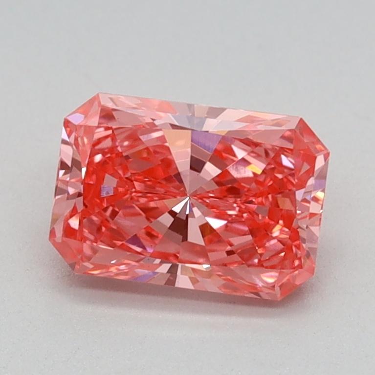 0.79 Ct. Fancy Vivid Pink Radiant Lab Grown Diamond