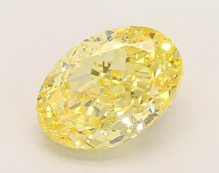 2.31 Ct. Fancy Vivid Yellow Oval Lab Grown Diamond