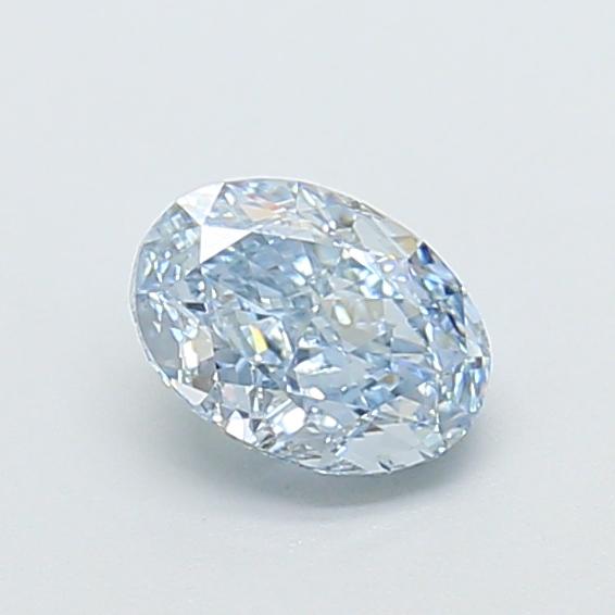 1.02 Ct. Fancy Vivid  Blue Oval Lab Grown Diamond