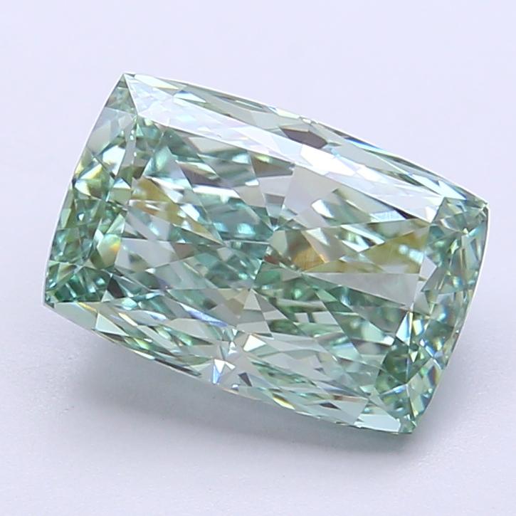 3.04 Ct. Fancy Vivid Pink Cushion Lab Grown Diamond