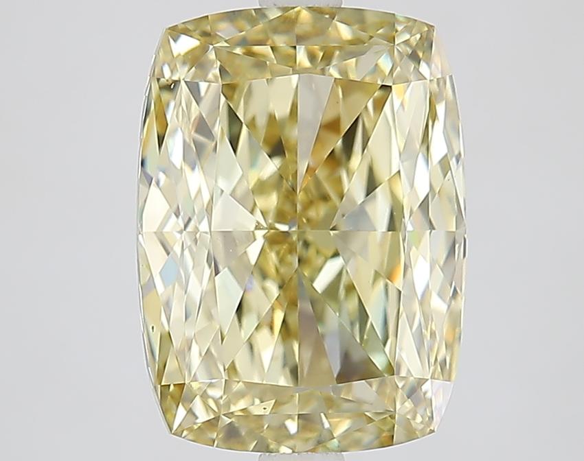 5.02 Ct. Fancy Intense Yellow Cushion Lab Grown Diamond