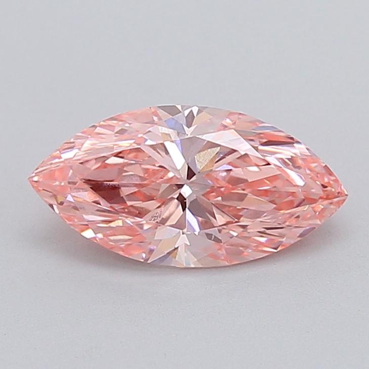 1.58 Ct. Fancy Vivid Pink Marquise Lab Grown Diamond