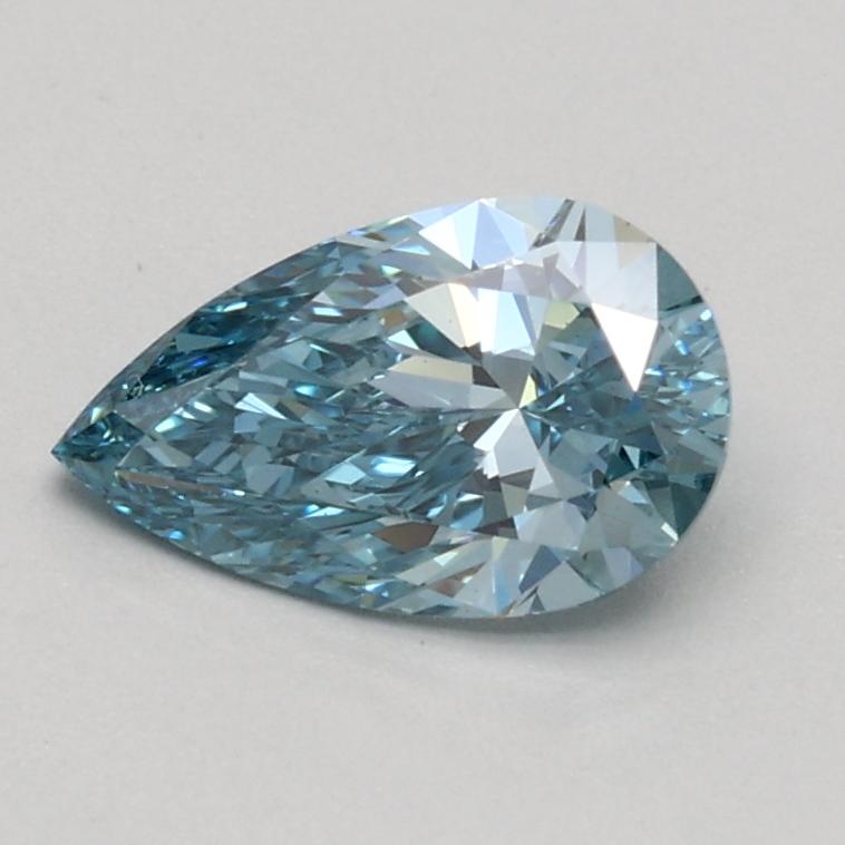 0.60 Ct. Fancy Vivid Blue Pear Lab Grown Diamond