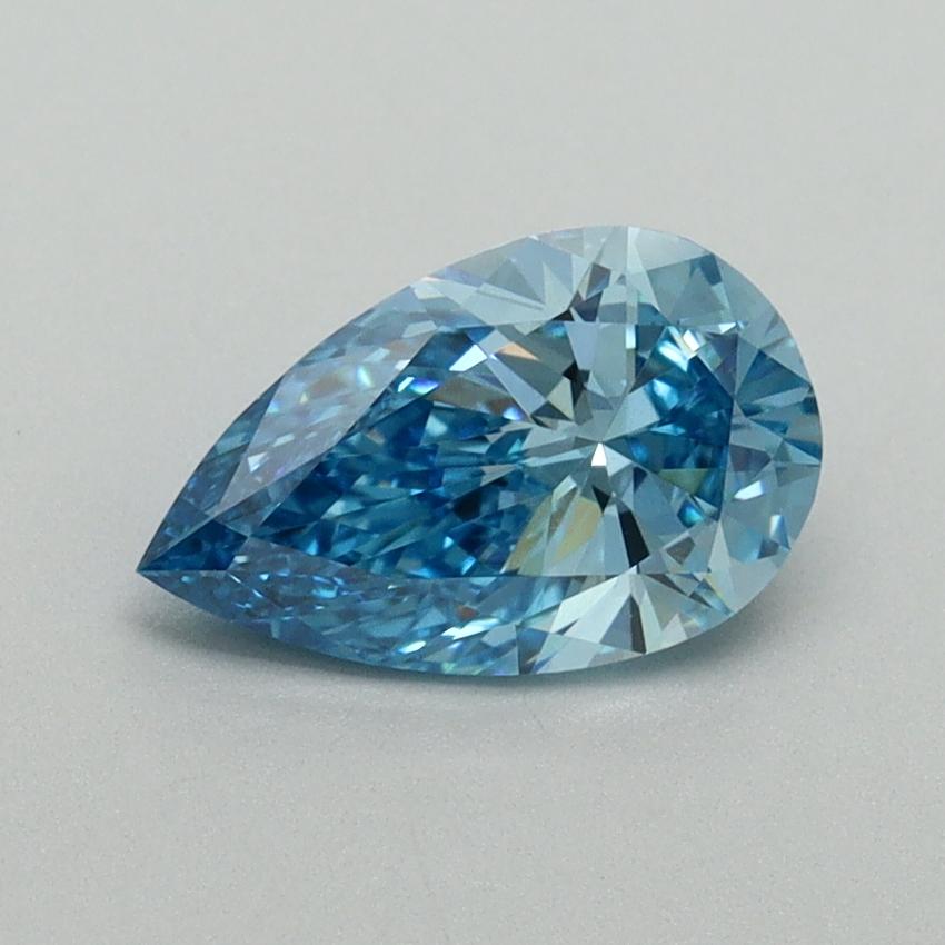 1.01 Ct. Fancy Vivid Blue Pear Lab Grown Diamond
