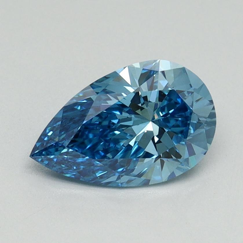 1.03 Ct. Fancy Vivid Blue Pear Lab Grown Diamond
