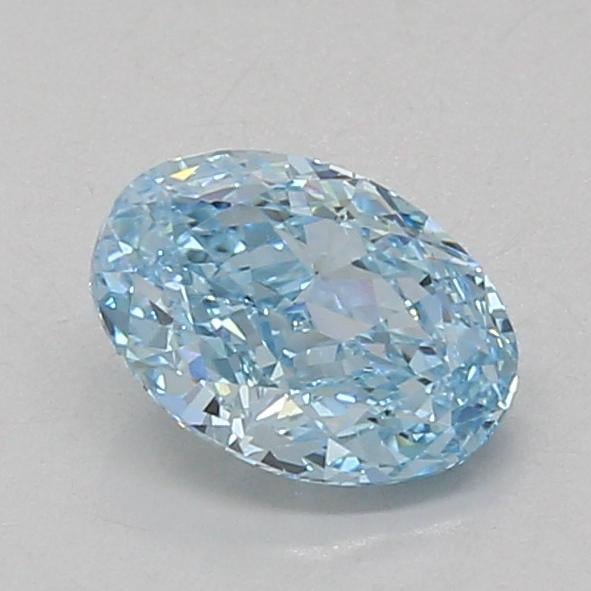 1.11 Ct. Fancy Vivid Blue Oval Lab Grown Diamond