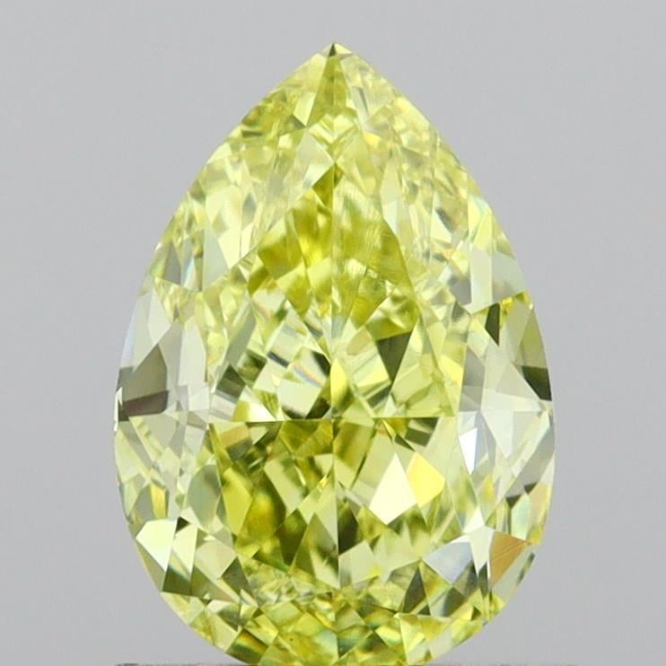 1.02 Ct. Fancy Intense Yellow Pear Lab Grown Diamond